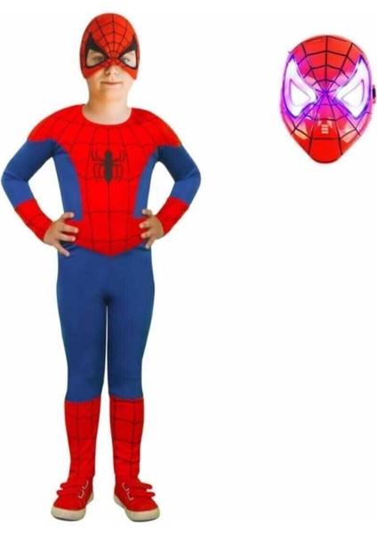 Işıklı Örümcek Adam Kostümü Beyaz, Eğlence ve Kostüm Şıklığı fiyatları