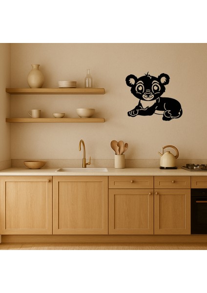 Bebek Aslan Figürlü Mdf Dekoratif Tablo - TOA9288-1874 fiyatları
