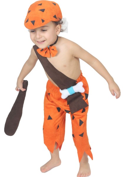 Turuncu Bebek Bambam Çakmaktaş Köstümü, Yumuşak ve Rahat Kıyafet Seçeneği fırsatları