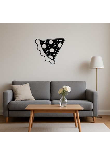 Peynirli Pizza Dilimi Dekoratif Tablo - TOA1784-9297 fırsatları