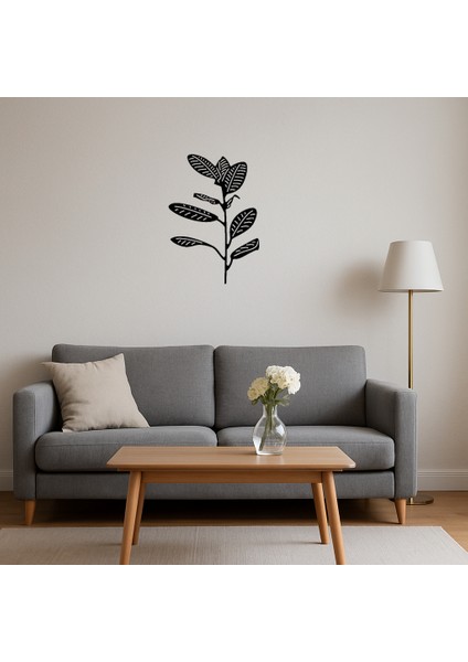 Soyut Yaprak Desenli Mdf Dekoratif Tablo - TOA6955-2556 fırsatları