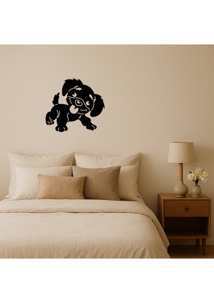 Başını Eğmiş Köpek Dekoratif Mdf Tablo - TOA8662-4304