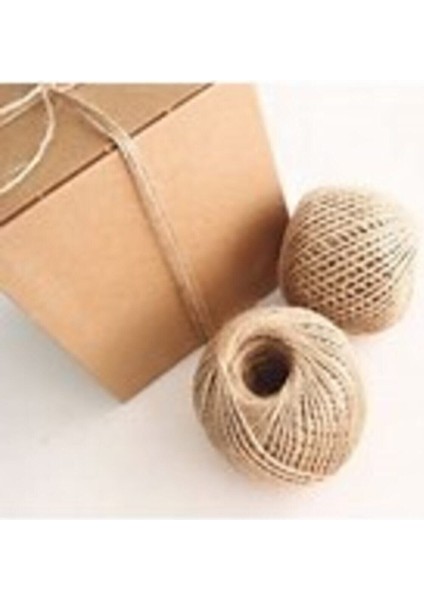 Doğal Jüt Ip 100G 2'li Paket Pembe Renkli El Işi Malzemesi