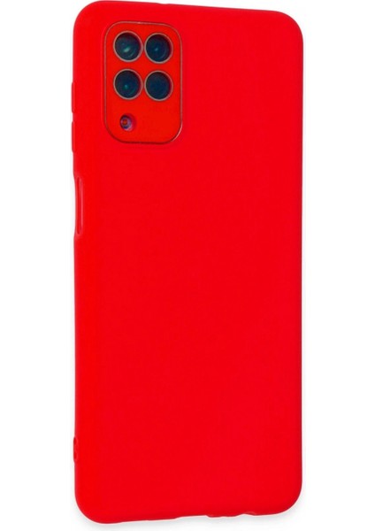 Samsung Galaxy A22 Kılıf Lansman Glass Kapak - Kırmızı fiyatları