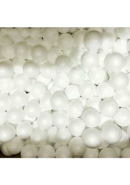 Beyaz Strafor Top 2cm 20MM 50 Adet, Hafif ve Dayanıklı Paket Malzemesi