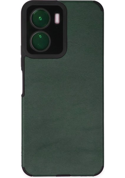 Vivo Y16 Kılıf Loop Deri Silikon - Yeşil