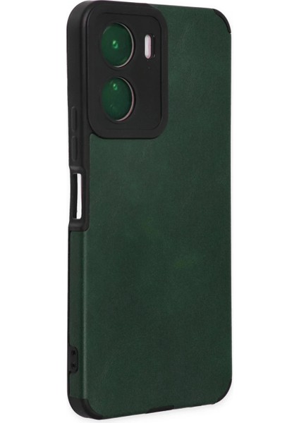 Vivo Y16 Kılıf Loop Deri Silikon - Yeşil fiyatları