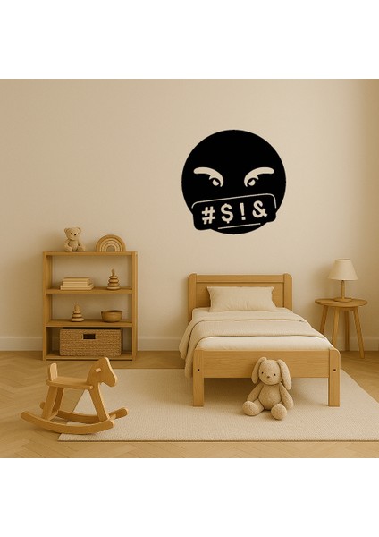 Mdf Emoji Ağzında Semboller Tabloları - TOA1616-2073 modelleri