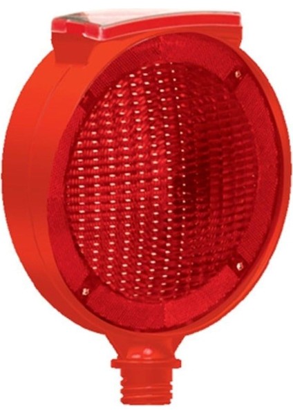 Solar Yuvarlak Çift Taraflı Flaşör (Kırmızı)