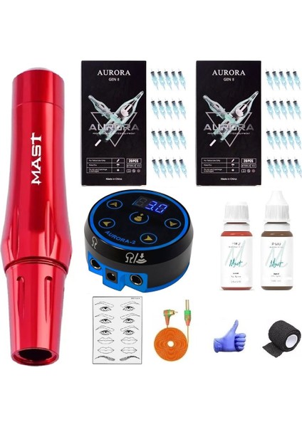 P30 Kırmızı Smp Profesyonel Set + 2 Pigment