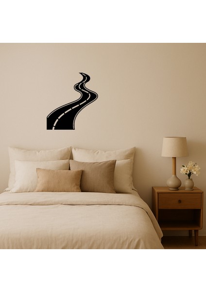 Dalgalı Yol Mdf Sanat Tablosu - TOA9650-6973