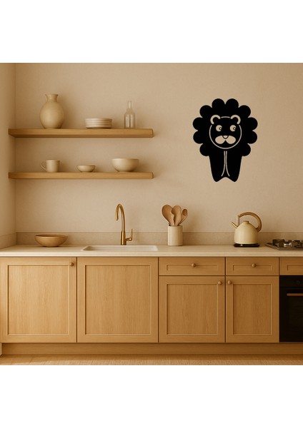 Turuncu Aslan Basit Sanat Dekoratif Mdf Tablo - TOA8632-3914 fiyatları