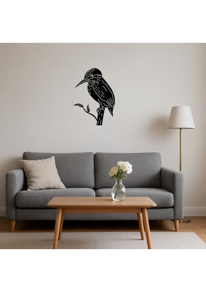 Renkli Yalıçapkını Mdf Dekoratif Tablo - TOA3763-6820 fırsatları