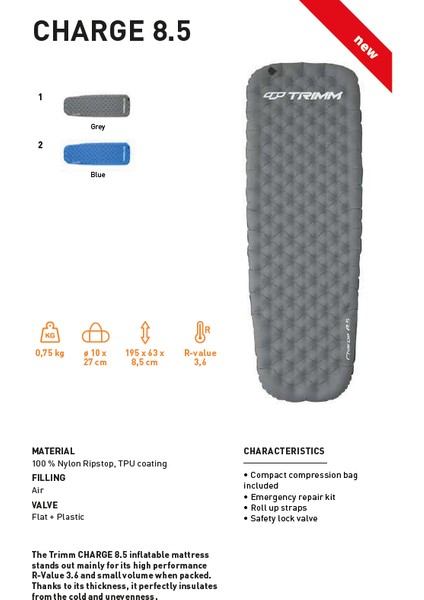 Charge Şişme Mat - Gri fiyatları