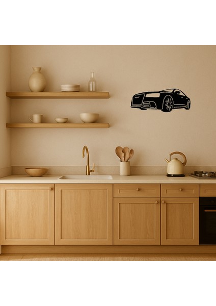 Şık Araba Silüeti Mdf Dekoratif Tablolar - TOA7722-4962 fiyatları