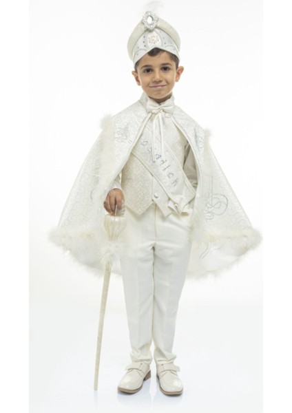 Ekru Beylerbeyi Tuğralı Sünnet Pelerini, Şık ve Kaliteli Tasarım indirimleri