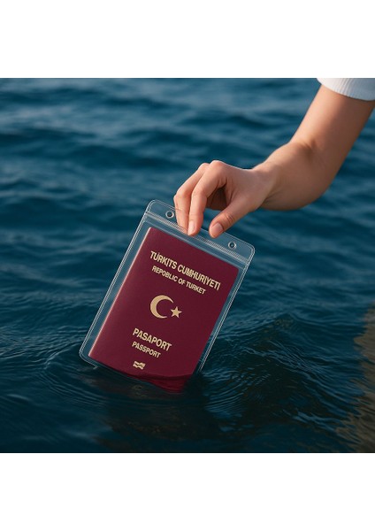 %100 Su Geçirmez Şeffaf Pasaport Kılıfı – Seyahatleriniz Için Güvenli ve Şık Koruma