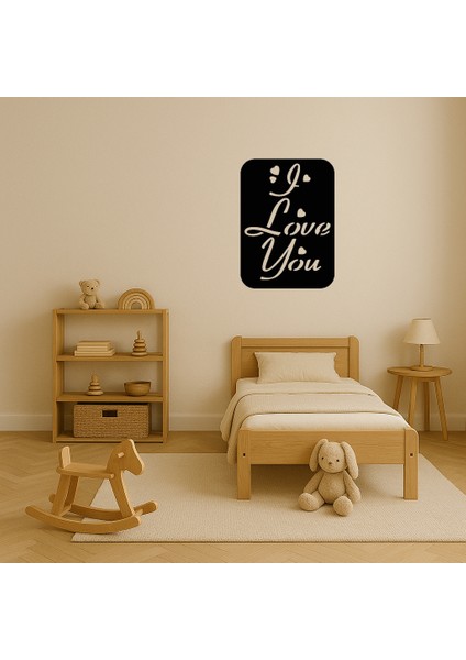 Kalp ve Yazı Kombinasyonlu Mdf Dekoratif Tablo - TOA9957-5941 modelleri