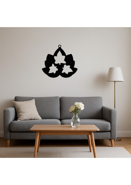 Floral Motifli Mdf Dekoratif Iç Mekan Tablosu - TOA6096-7067 fırsatları