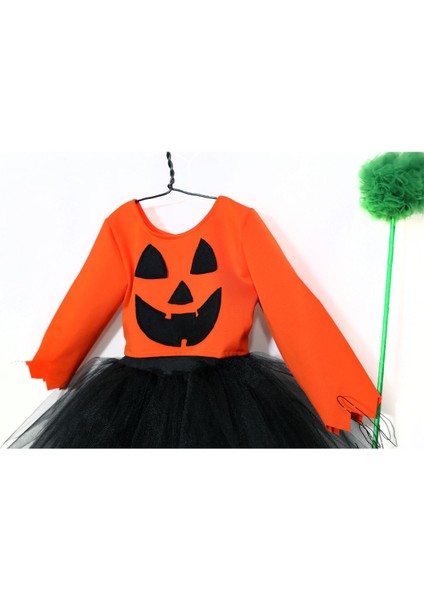 Turuncu Kabak Kostüm Üst ve Etek Seti, Eğlenceli ve Rahat Tasarım fırsatları