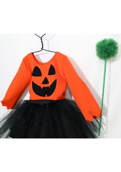 Turuncu Kabak Kostüm Üst ve Etek Seti, Eğlenceli ve Rahat Tasarım indirimleri