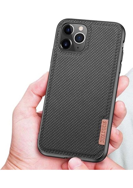 Dux Ducis Fino Serisi iPhone 11 Pro 5.8inç Kılıf Premium Dokuma Silikon KILIF-(1903) modelleri