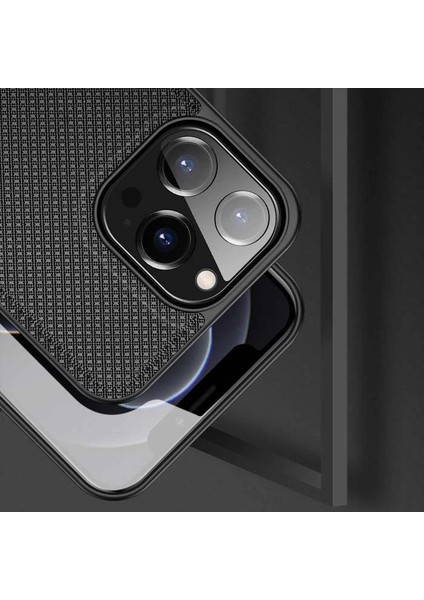 Dux Ducis Fino Serisi iPhone 13 Pro Max Kılıf Premium Dokuma Silikon KILIF-(1903) fırsatları