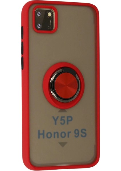 Huawei Y5P Kılıf Montreal Yüzüklü Silikon Kapak - Kırmızı fiyatları