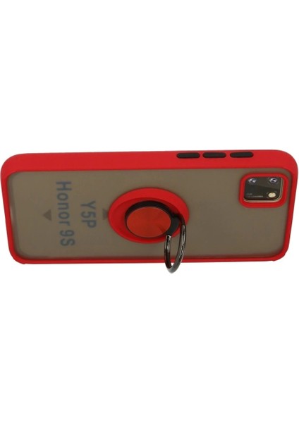 Huawei Y5P Kılıf Montreal Yüzüklü Silikon Kapak - Kırmızı modelleri