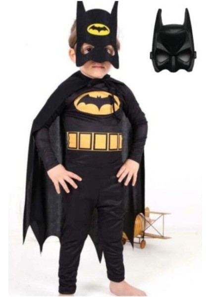 Çocuk Kostümü Pelerinli ve 2 Adet Maske ile Eğlenceli Giyim Seti