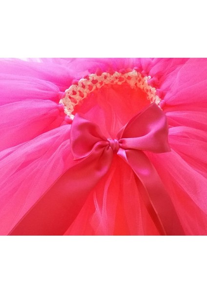 Fosforlu Pembe Tüllü Gösteri Kostüm, Kız Çocuklarına Özel, Şık ve Renkli Tasarım modelleri