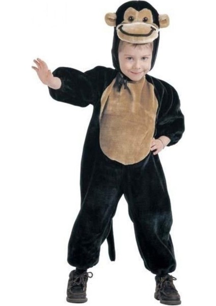 Çocuklar Için Sevimli Kahverengi Maymun Kostümü, Eğlenceli ve Rahat Tasarım