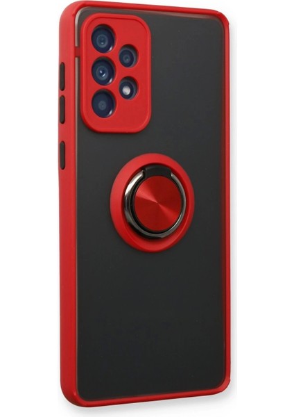 Samsung Galaxy A13 4g Kılıf Montreal Yüzüklü Silikon Kapak - Kırmızı fiyatları