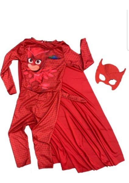 Kız Çocuk Kırmızı Baykuş Kostümü, Rahat ve Eğlenceli Giyim Seçeneği fiyatları