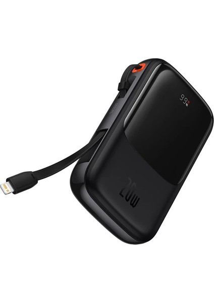 Baseus Qpow Pro Dijital Göstergeli 10000MAH 20W Hızlı Şarj Powerbank iPhone Lightning KABLOLU-(1903) fiyatları
