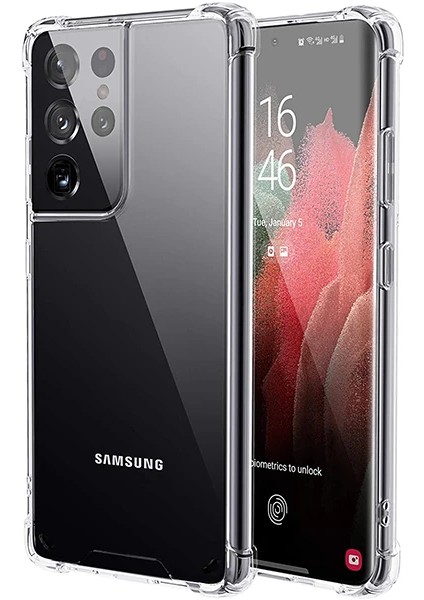 Sm Galaxy S21 Ultra - S30 Ultra Shockproof Darbe Emici Silikon KILIF-(1903)