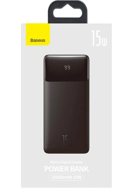Baseus Bipow 15W Hızlı Şarj 10000 Mah LED Göstergeli POWERBANK-(1903)