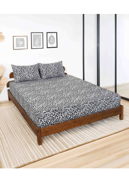 Desenli Lastikli Çarşaf Tek ve Çift Kişilik