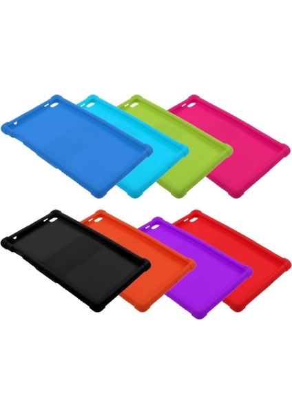 Lenovo Tab 4 8 (TB-8504 Standlı Silikon Kılıf Ultra Koruma KILIF-(1903)