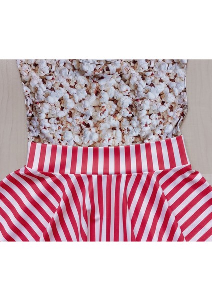 Kız Çocuk Popcorn Kiloş Etekli Kostüm, Renkli ve Eğlenceli Giyim Seçeneği fırsatları