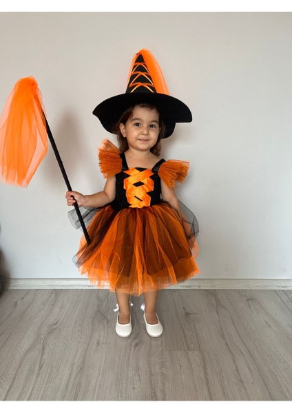 Turuncu Cadı Kostümü, Eğlenceli ve Şık, Çocuk ve Yetişkin Için Uygun indirimleri