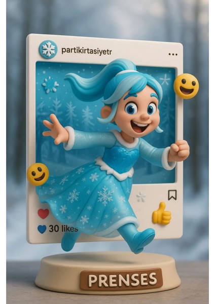 Mavi Elsa Askılı Tarlatanlı Kız Çocuk Kostüm Seti Taç ve Eldiven Hediye indirimleri