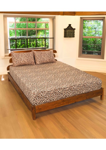 Desenli Lastikli Çarşaf Tek ve Çift Kişilik