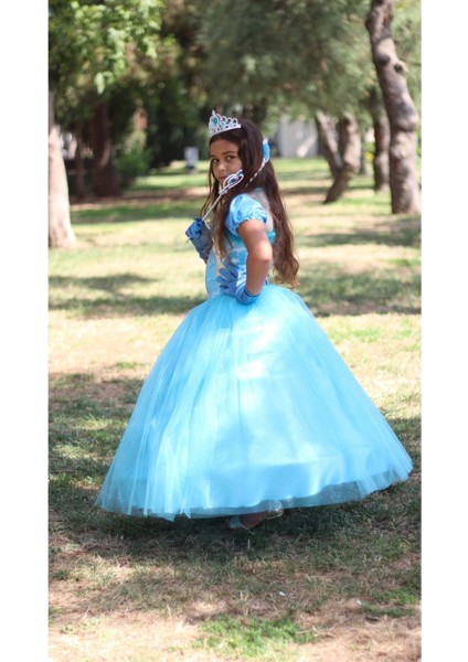 Mavi Kız Çocuk Kostüm, Eğlenceli ve Renkli Tasarım fiyatları