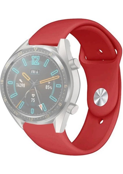 22MM Silikon Kayış Kordon Gear S3 Watch 4 -Gt2 GT2E 46MM Kayışkordon Watch Active 2 22MM-(1903) indirimleri