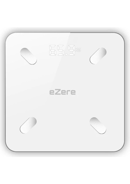 Ezere Body Composition Scale Yağ Ölçer Fonksiyonlu Akıllı Bluetooth Tartı BASKÜL-(1903)