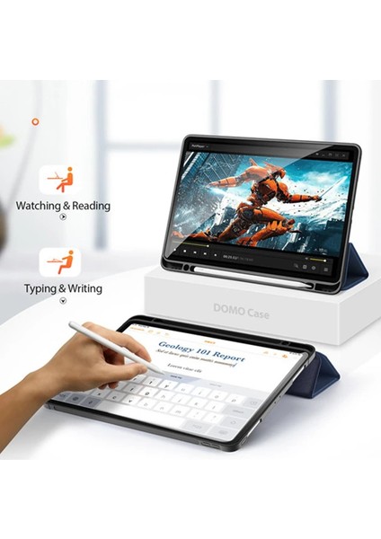 Dux Ducis iPad Pro 12.9 (2021-2020-2018 )Kılıf Kalem Yerli Soft Tpu Mıknatıslı Domo Series KILIF-(1903) indirimleri