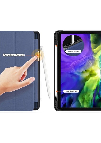 Dux Ducis iPad Pro 12.9 (2021-2020-2018 )Kılıf Kalem Yerli Soft Tpu Mıknatıslı Domo Series KILIF-(1903)