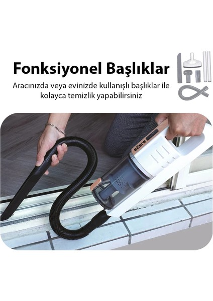 Ezere 15000PA LED Işıklı Kuru Islak Kullanım Kablosuz Güçlü El Araç-Ev SÜPÜRGESI-(1903) fırsatları