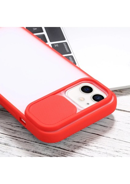 Ally iPhone 12 6.1 Kamera Lens Korumalı Sürgülü Tpu Şeffaf KILIF-(1903) indirimleri